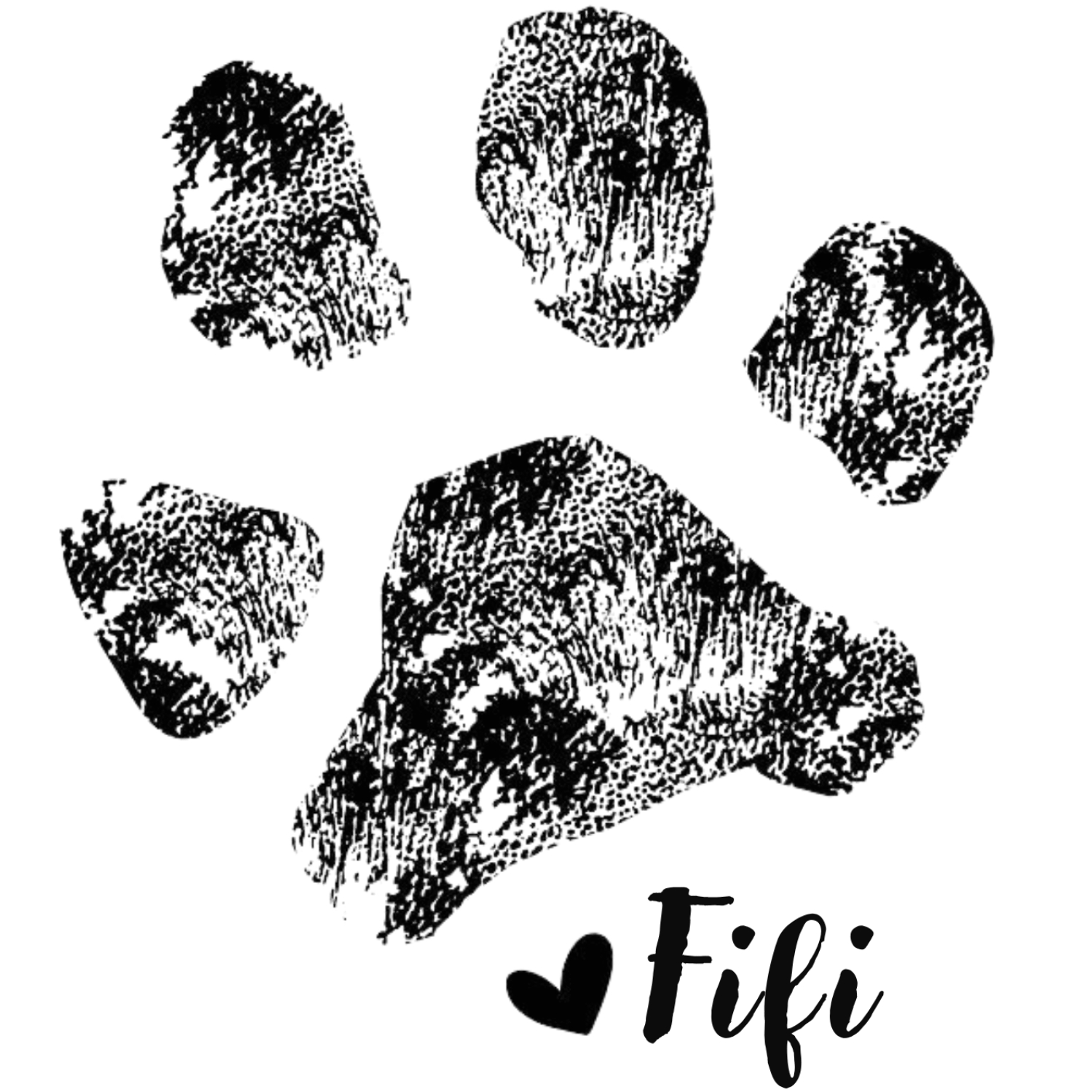 Fifi's official paw stamp of approval — the highest honour in the land